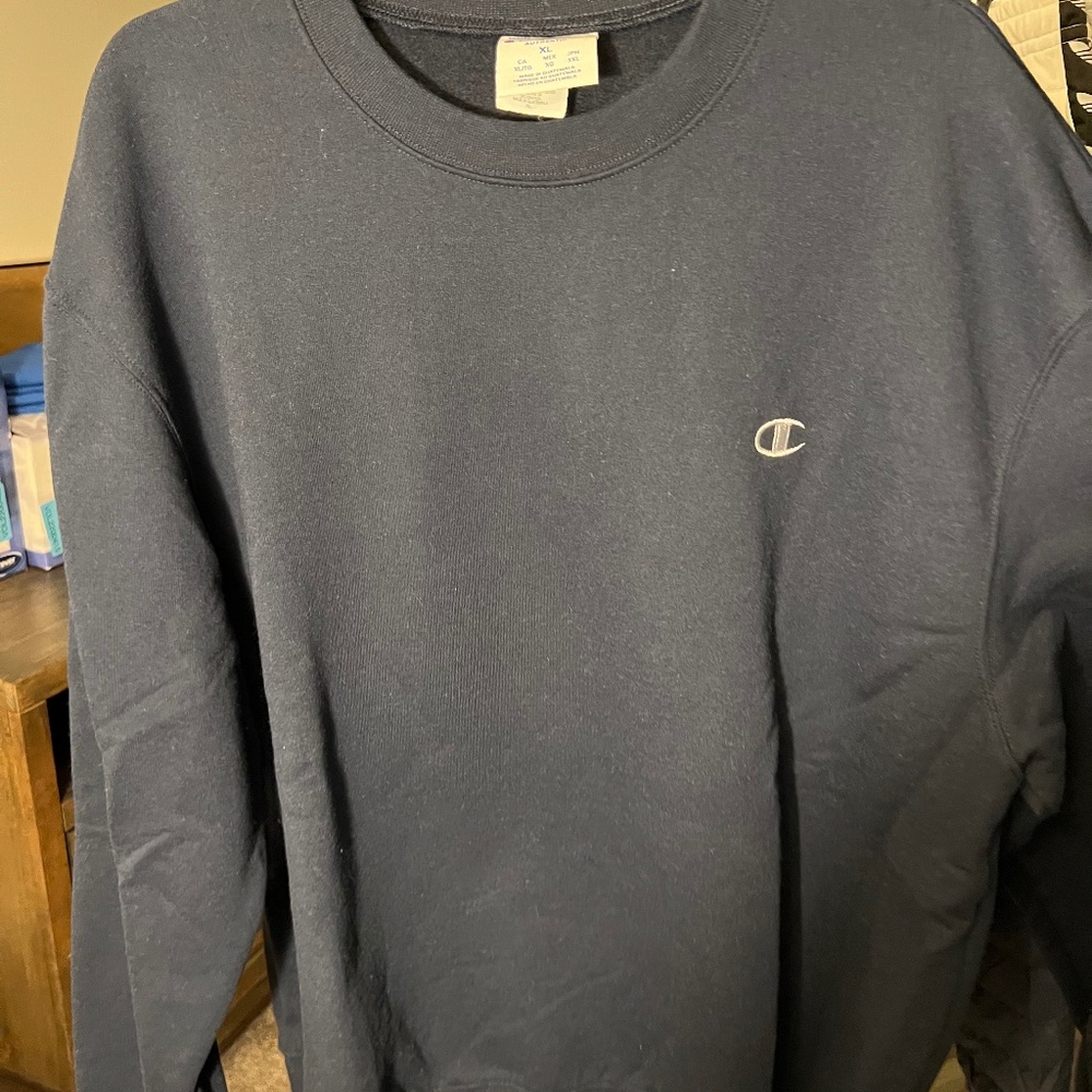 Navy Blue Champion Crewneck